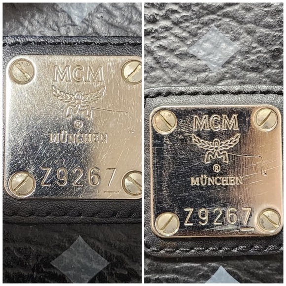 Authentic MCM Visestos Shopping Tote Bag Black/Grey - Picture 14 of 14